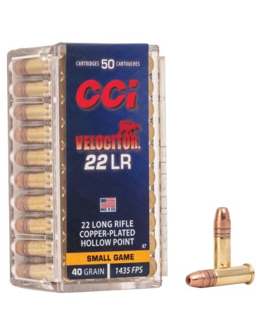 CCI Velocitor HP, 22 LR, 40 Grain