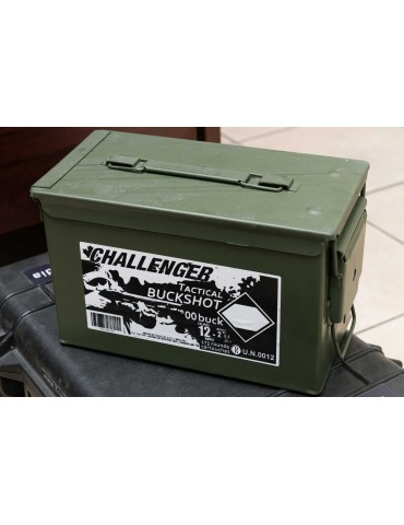 Challenger 00 Buckshot - 12 Gauge 2-3/4" 1oz - 175 Round Ammo Can