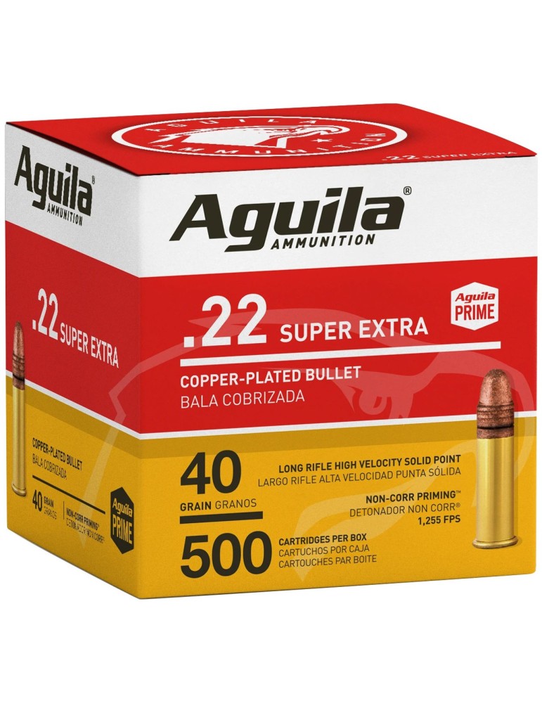 Aguila .22LR Super Extra 40gr - 500 Rounds Aguila .22LR Super Extra 40gr - 500 Rounds