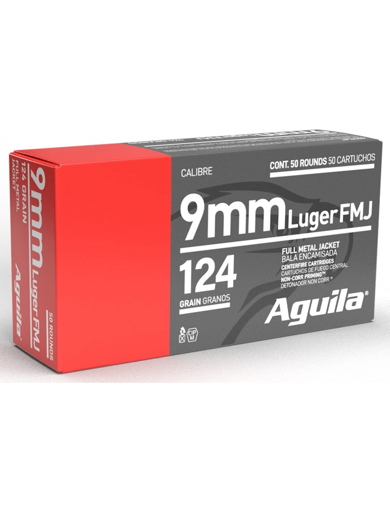 Aguila 9mm 124gr FMJ
