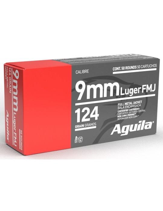 Aguila 9mm 124gr FMJ