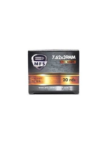 MFS 7.62x39mm 124 Gr FMJ Non-Corrosive