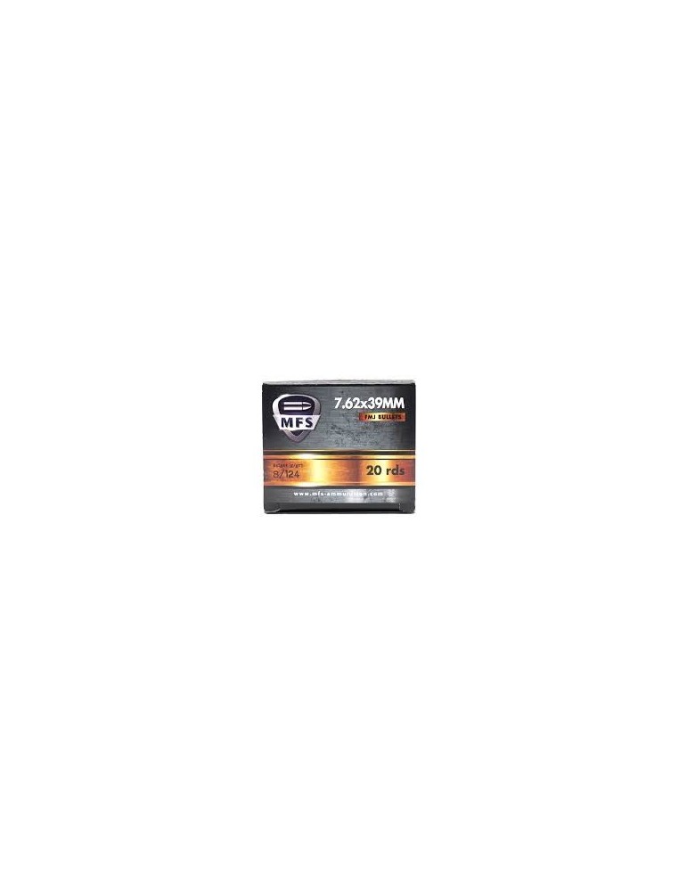 MFS 7.62x39mm 124 Gr FMJ Non-Corrosive