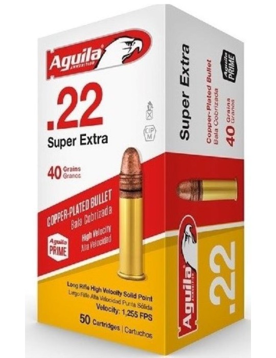 Aguila 22 Super Extra HV 40 Grain Aguila 22 Super Extra HV 40 Grain