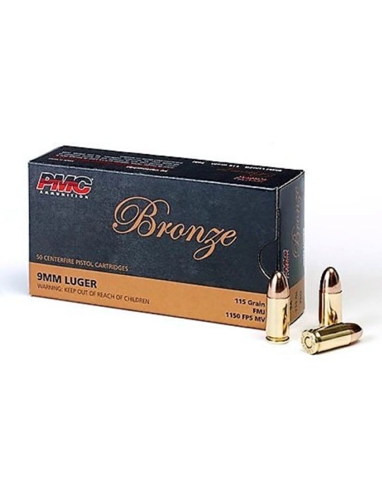 PMC Bronze 9mm 115gr FMJ PMC Bronze 9mm 115gr FMJ