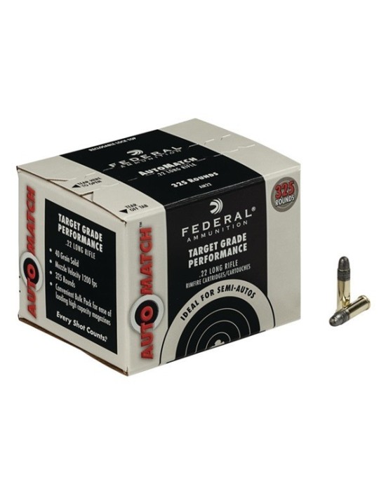 Federal Automatch .22 Long Rifle - 325 Rounds Federal Automatch .22 Long Rifle - 325 Rounds