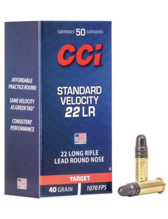 CCI Standard Velocity 22LR 40 Grain LRN CCI Standard Velocity 22LR 40 Grain LRN