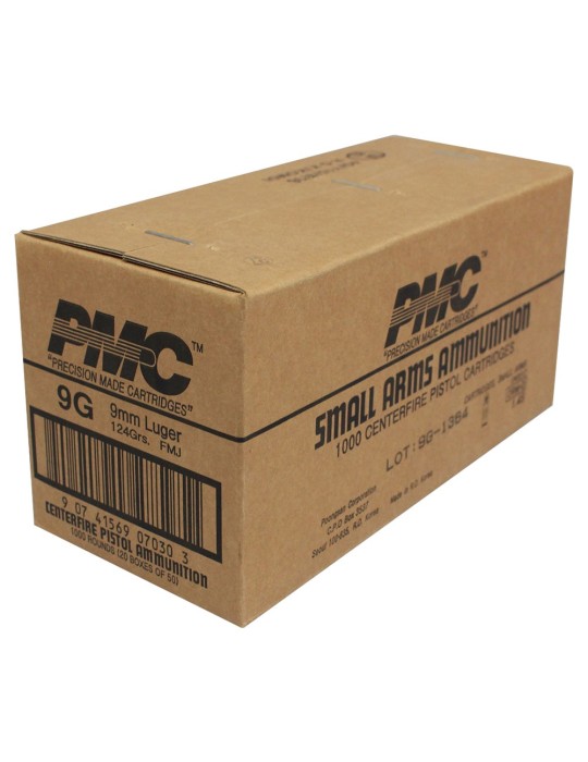 PMC Bronze 9mm 124gr FMJ - 1000 Round Case PMC Bronze 9mm 124gr FMJ - 1000 Round Case
