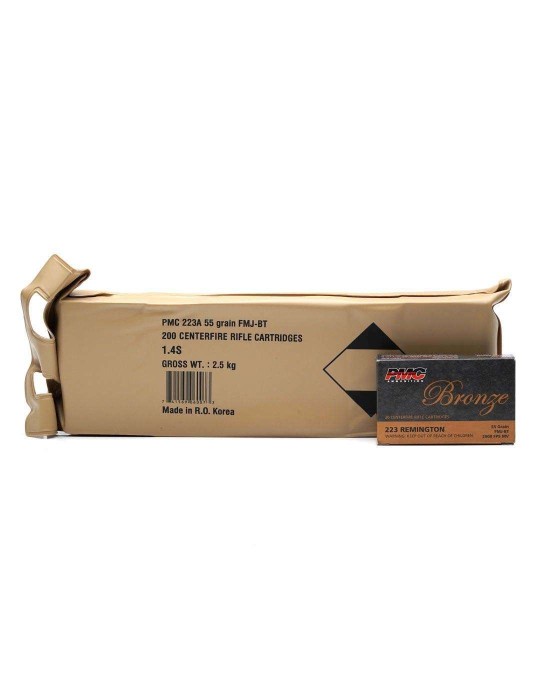 PMC Bronze 223 Rem 55 Grain FMJ Battle Pack of 200